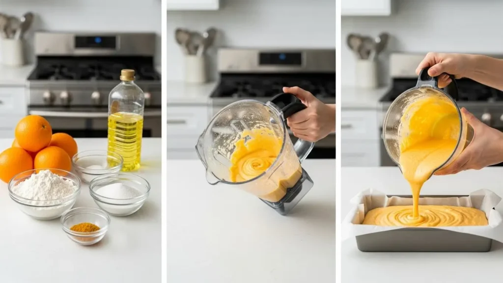 bolo de laranja sem ovo