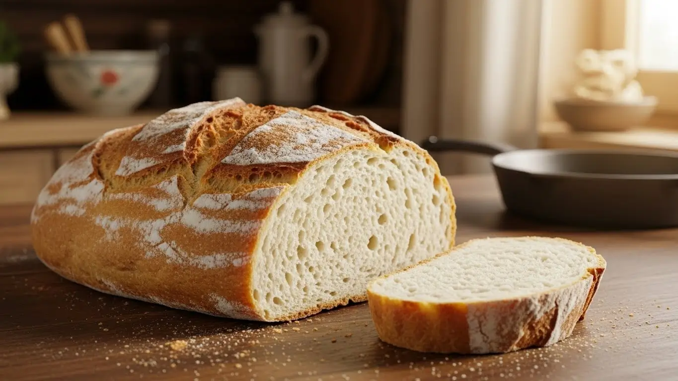 pão caseiro sem ovo