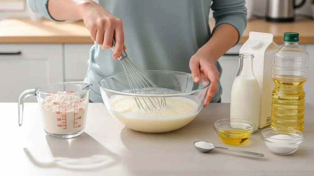 massa de panqueca sem ovo