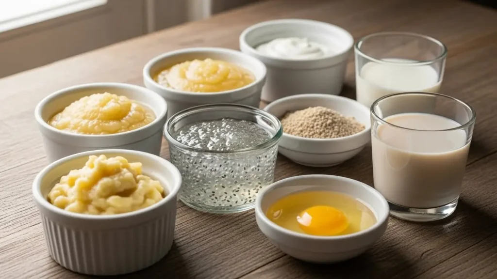 ingredientes para substituir o ovo